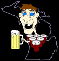 Beer Pong in Michigan!